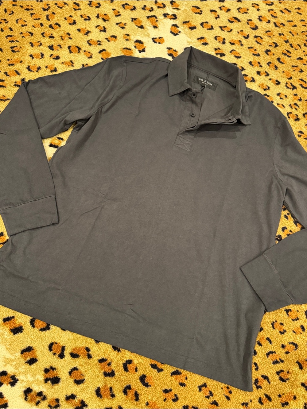rag & bone Tomas Washed Rugby Polo